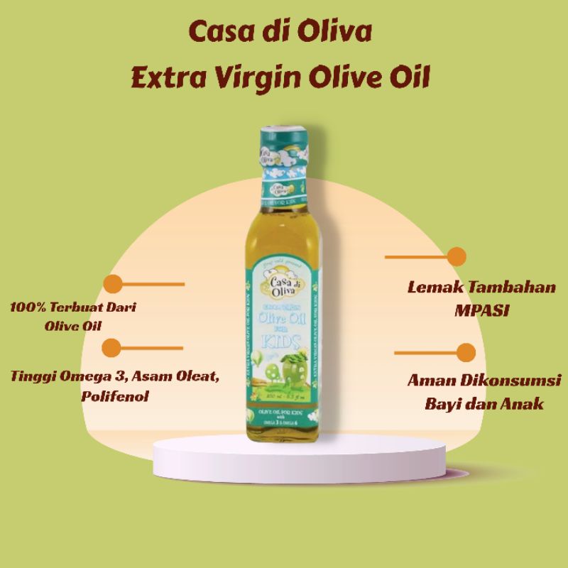 

Casa di Oliva Extra Virgin Olive Oil Lemak Tambahan MPASI