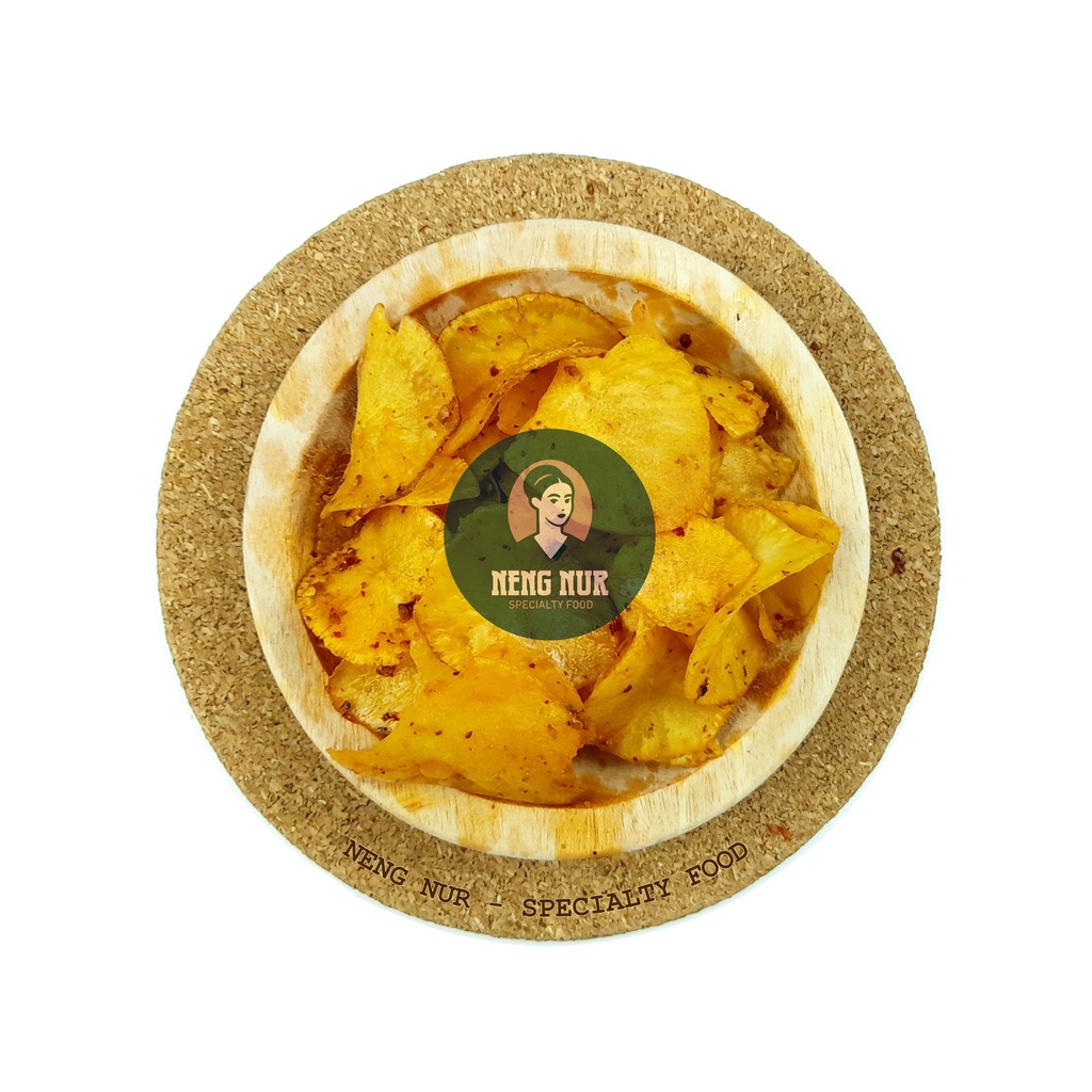 

Keripik Singkong - Keripik Singkong Pedas Daun Jeruk 100gr Oleh-oleh Khas Garut - Makanan Ringan kekinian - Cemilan dan oleh-oleh Neng Nur - Dry Crackers Spicy