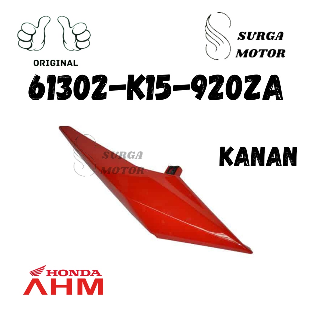 Cover Body Kupingan Lampu Depan Kanan Cowl Front Side All New CB150R CB 150R LED Merah Bodi Pipi 150
