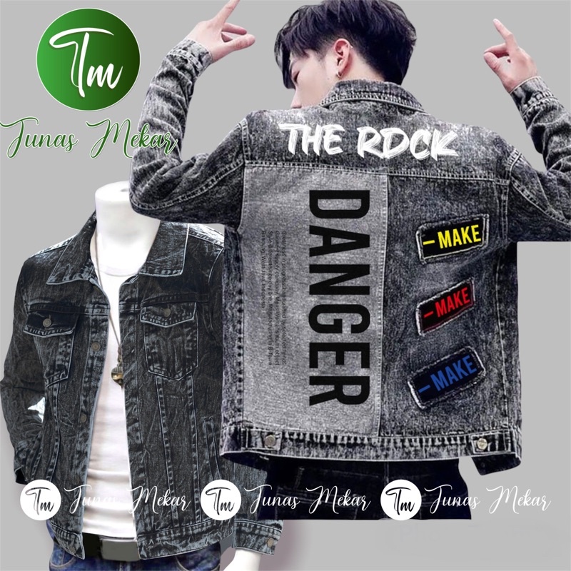 Jaket fashion kombinasi  The RDCK MMH quality premium-Danger RDCK