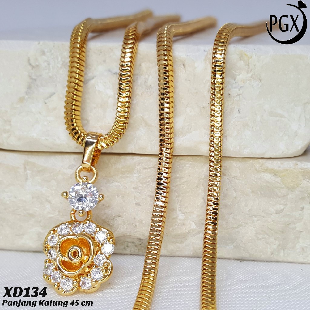 PGX Kalung Wanita Xuping Perhiasan Lapis Emas Aksesoris Fashion Premium - XD134