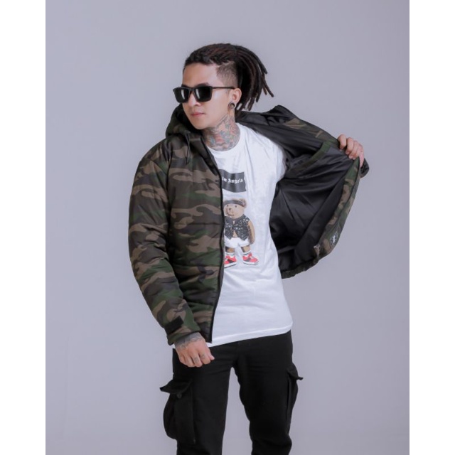 Jaket Bomber Pria Terbaru Premium Terlaris / Jaket Bomber Pria Loreng BGSR Original Trending