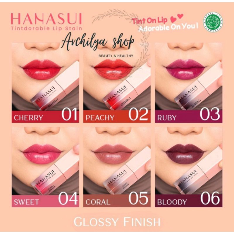 Hanasui Tintdorable BPOM Lipstain Lip Tin