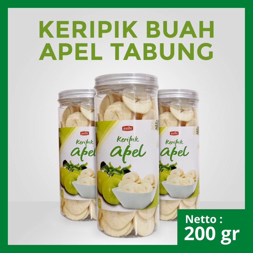 

Barin Keripik Apel Toples Premium Malang 200 Gram