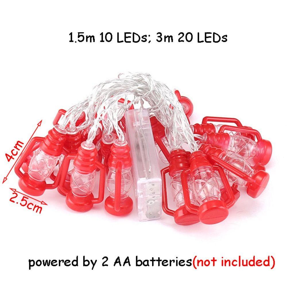 [Elegan] Lampu String Minyak Tanah10/20Leds Retro DIY Layout Peri Lampu LED Dekorasi Pesta