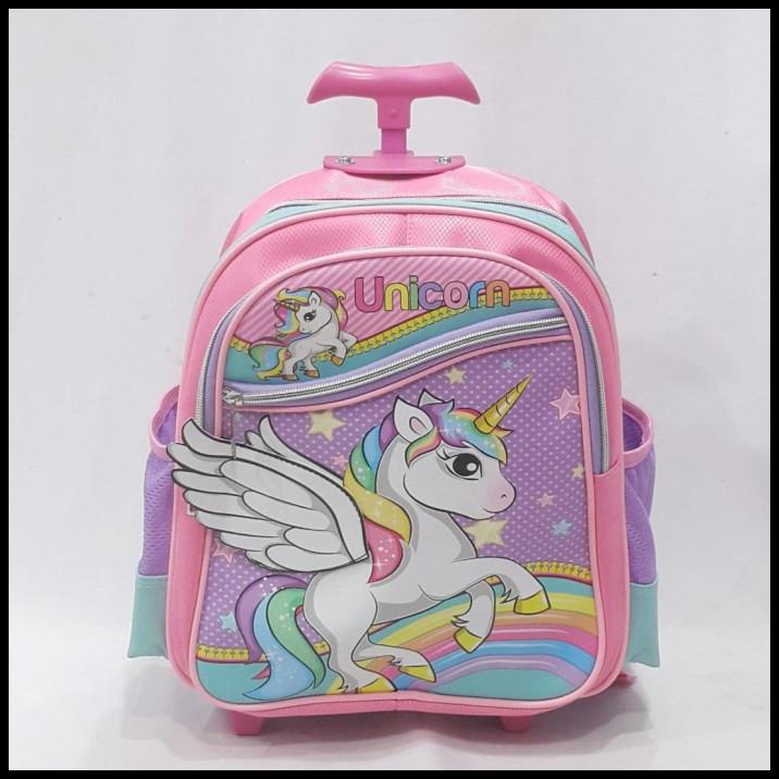 Joyelsy-Tas Sekolah Troly 12"Tk/16" Sd Nj44 Unicorn/Bts21/Pony/Hk