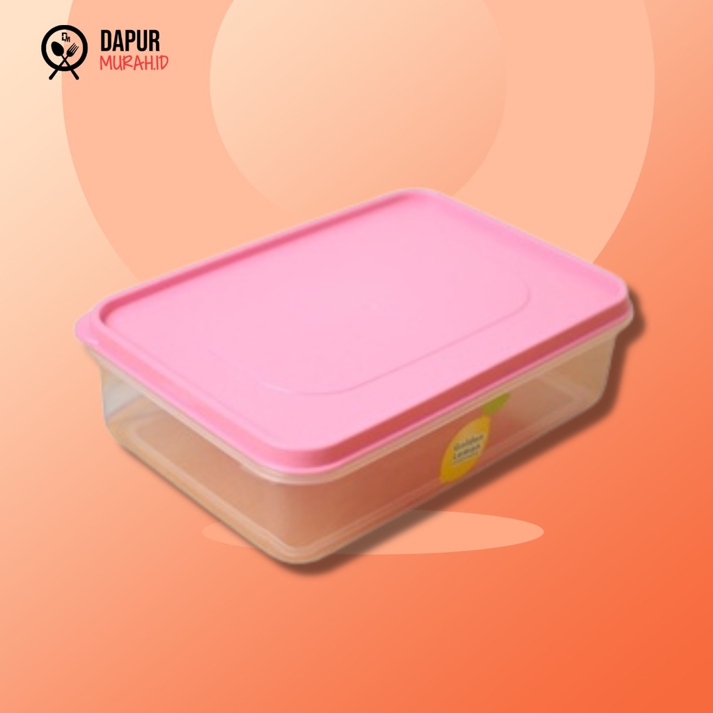 Sealware Plastik Serbaguna Tempat Kotak Segi 750 ml pink TKS 104 Pi