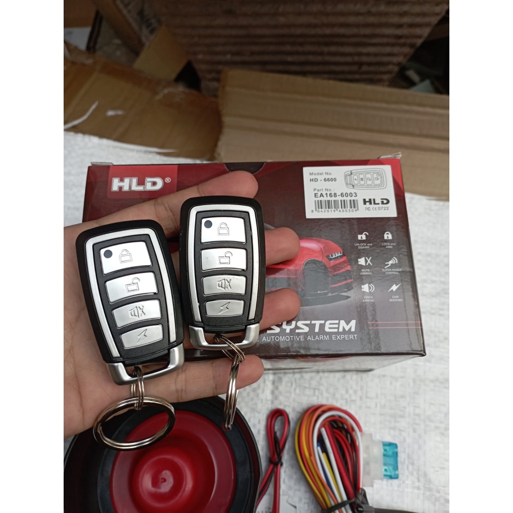 Car Alarm Mobil system merk HLD PREMIUM Remote Remot /Car Alarm HLD HL-7700 / HD-6600 System Kunci HLD Model Tombol Universal Remot Alarm Mobil Berkualitas 1 Set