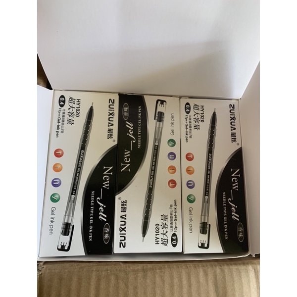[ 1 pack] Pulpen Gel Hitam New Jell Zuixua / Bolpen / pen gel