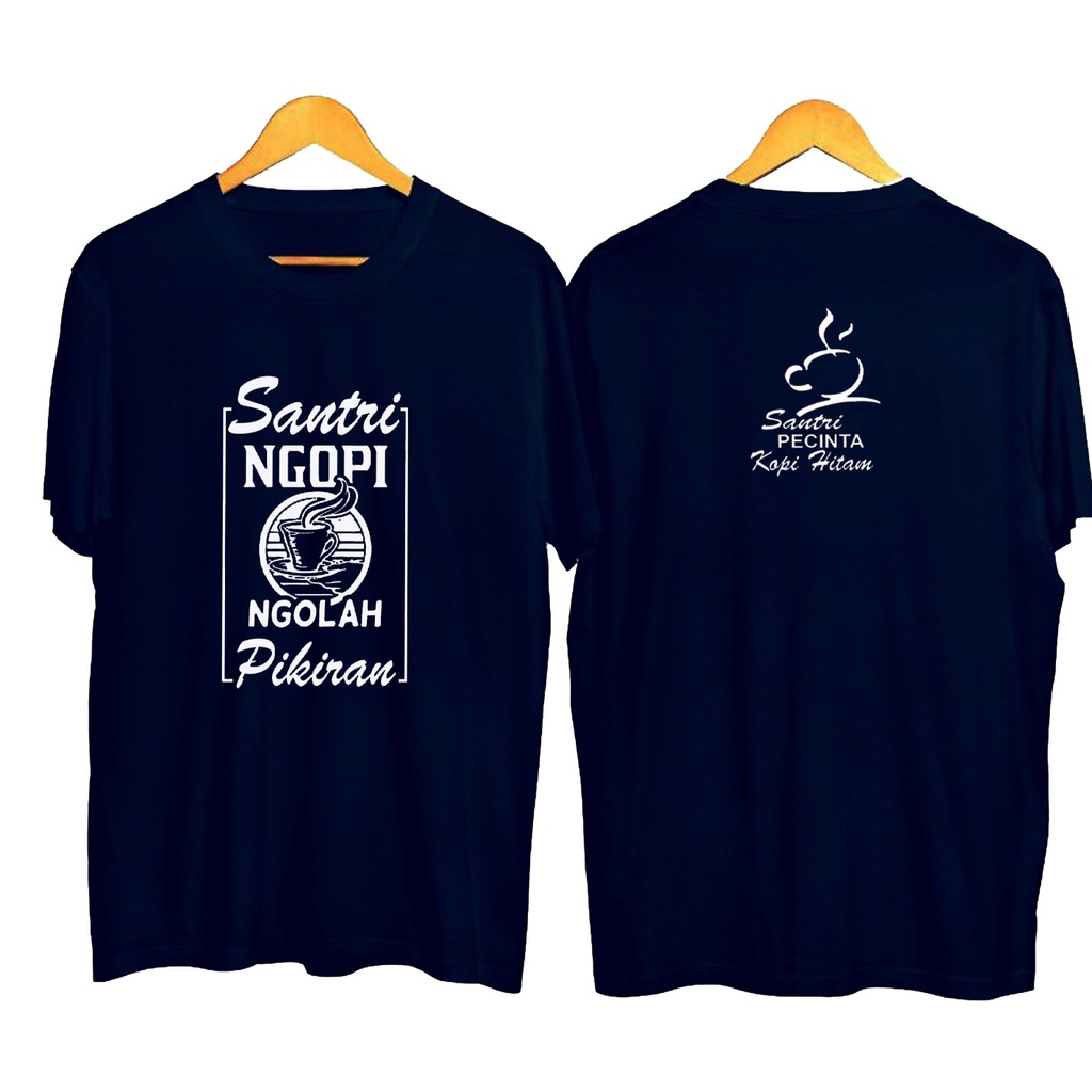 Santri Ngolah Pikir Kaos Pria keren Distro Depan Belakang murah COD Kaos terbaru terkini Kaos terlar
