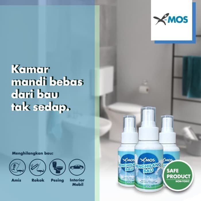 X-MOS penghilang bau spray 70ml penyegar udara xmos air refresher