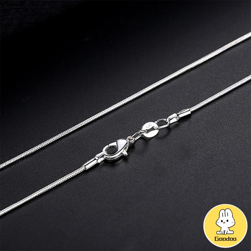 Korea Sederhana Emas Dan Perak Kalung Trendi Titanium Kalung Fashion Pria Dan Wanita Aksesoris -Doo