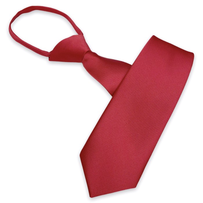 Dasi Pria Dasi Pria Langsung Pakai Dasi Instant Zipper tie - Merah(V1X7) Dasi Pria Polos BISA COD GR