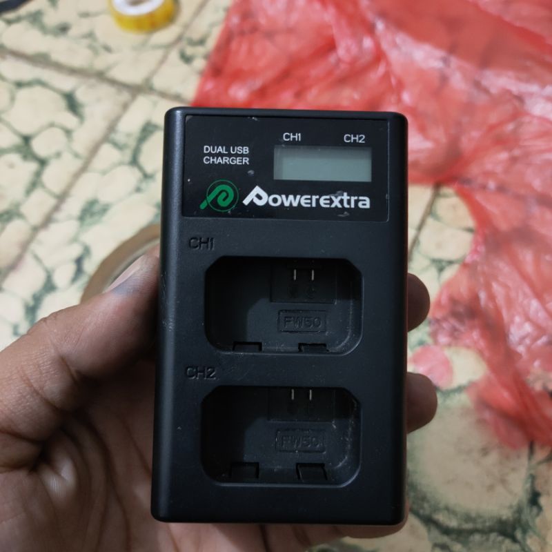Baterai Powerextra cocok untuk sony a6000 bekas seperti baru