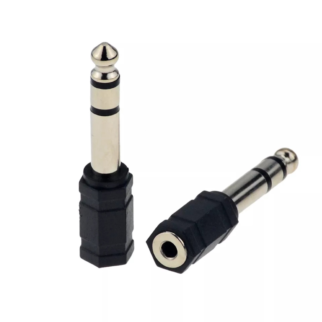 Jack Adapter ke 6.5mm to 3.5mm Stereo Mixer