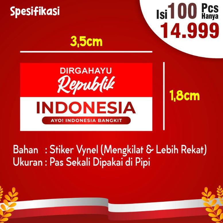 

PROMO SPESIAL Stiker Pipi Bendera Merah Putih 1 Pcs (PREMIUM) ★ 875