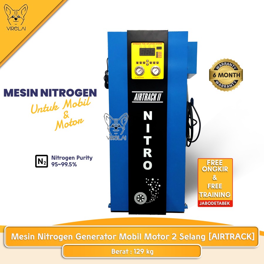 Mesin nitrogen (N2) besar untuk motor dan mobil 1 selang dan 2 selang.