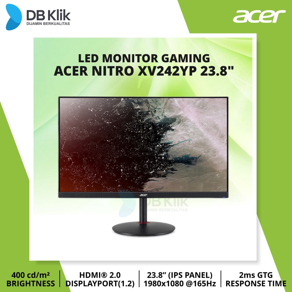 LED Monitor Gaming Acer Nitro XV242YP 23.8&quot; 165Hz FHD HDMI DP-XV242Y P