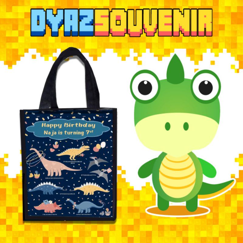 

TAS ULTAH DINOSAURUS READY STOK GOODIEBAG CUSTOM TERBARU TAS HAMPERS UNIK