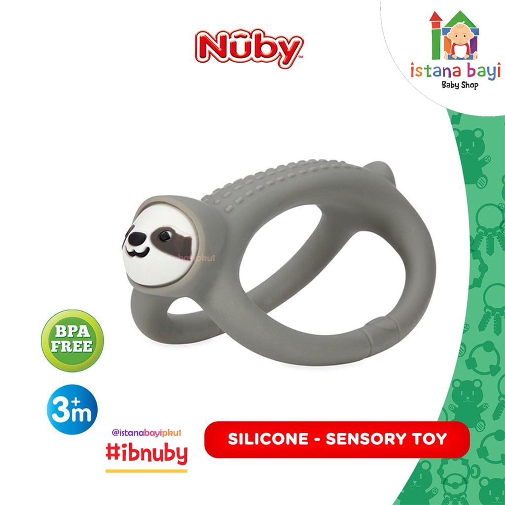 Nuby Silicone Teether Loopy Legs- Teether Bayi