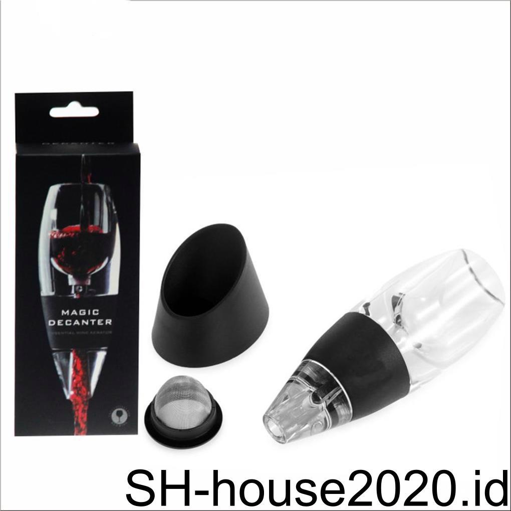 Set Decanter Aerator Wine Dengan Filter Untuk Travel (house2020