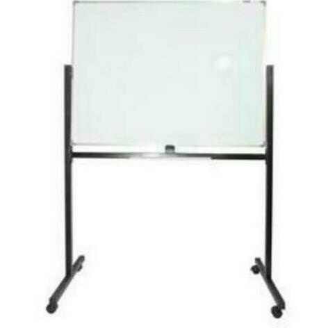 

Papan Tulis / White Board Magnetik Tiang + Roda 1 Sisi Sakura