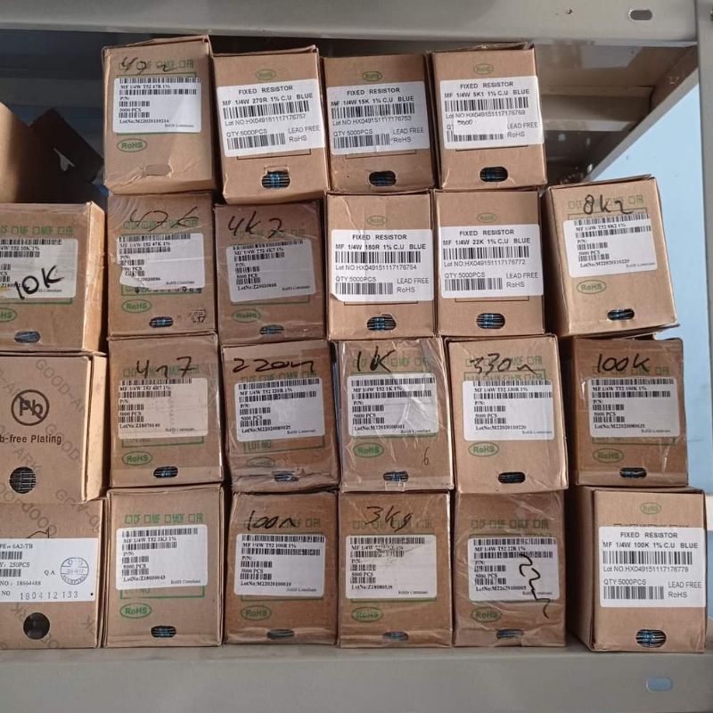 Resistor Metal Film Taiwan 10Biji 1/4watt 390R 3K9 39K 390K astuti