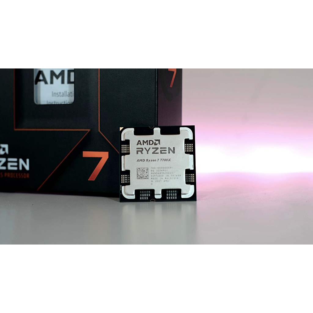 PROCESSOR AMD RYZEN 7 7700X AM5 ZEN 4 8 CORE 16 THREAD 5.4 GHZ 105W NAMPOLL GAN