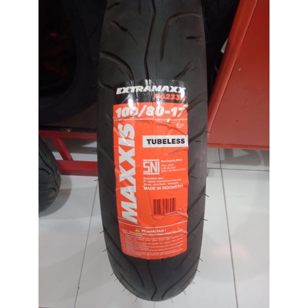 100/80-17 Ban Maxxis Extramaxx M6233/M6233W Tubeless - Ban Touring Motor Ring 17