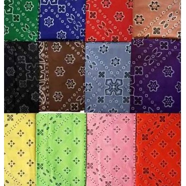 Slayer Bandana MultiFungsi - Slayer Bandana Motif Bunga - Bandana Pria Wanita