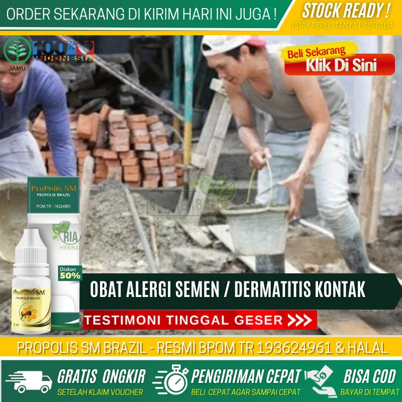 Obat Alergi Semen, Peradangan Kulit, Dermatitis Kontak, Salep Tangan Alergi Semen Bangunan, Obat Ale