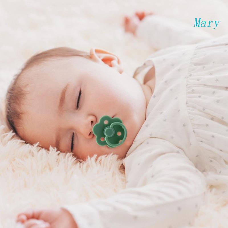 Mary Empeng / Dot Silikon Dengan Pegangan Bisa Dilipat + 3 Lubang Untuk Bayi Laki-Laki / Perempuan