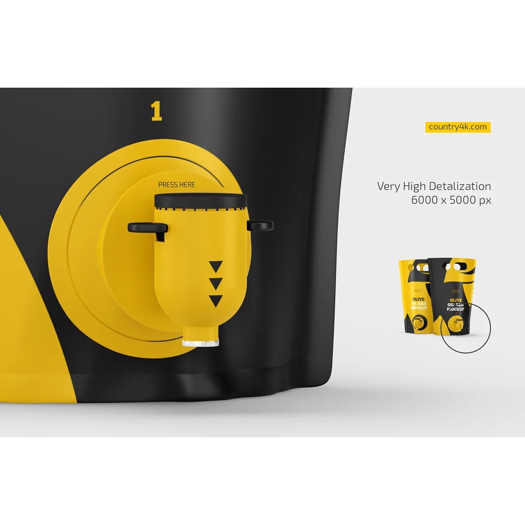 Olive Oil Bag Mockup Set