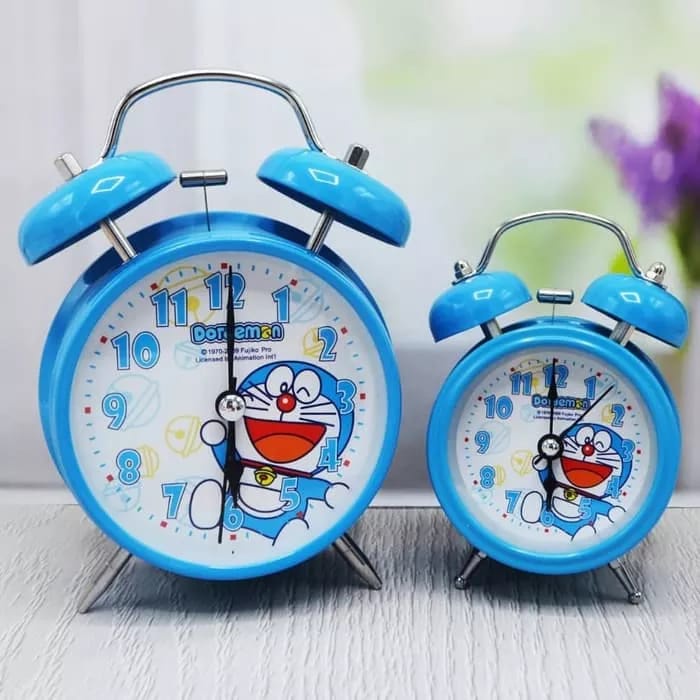 Promo Big Sale...!!! Premium Jam Weker Alarm Bunyi Kring Nyaring Karakter Anak DORAEMON Kerja Atau Tidur Murah / Jam Weker Terbaru Dan Terlaris