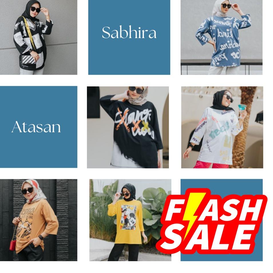 Paling Diminati.. Sabhira Atasan Freesize / Oversize Vol.1 [ORIGINAL, BESTSELLER, KAOS WANITA]