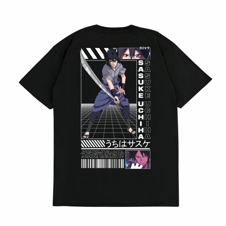 GILAN Baju Kaos T shirt Distro Unisex Gambar Naruto X Sasuke Uchiha Itachi Uchiha Clan