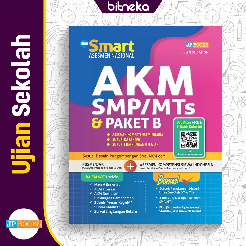 Buku Be SMART AKM SMP/MTs & Paket B - JPBOOKS