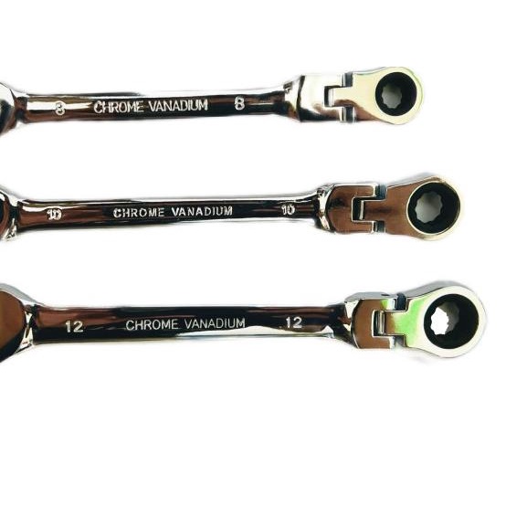 Kunci Ring Pas Ringpas Rachet Flexible 8 mm, 10 mm,12 mm Harga Perbiji - 8MM