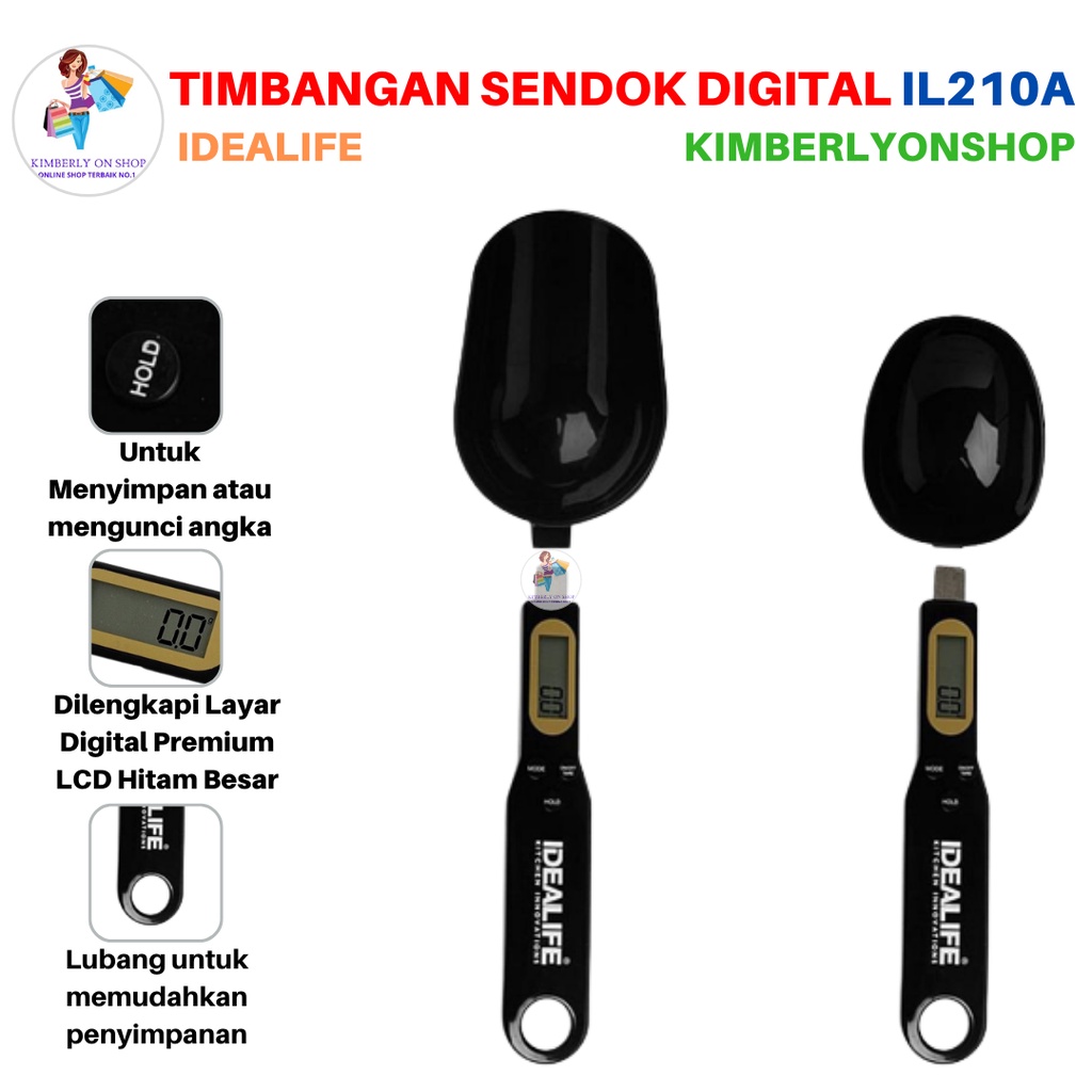 Timbangan Sendok Digital spoon scale 0.5Kg - 0.1Gr IL 210A IDEALIFE