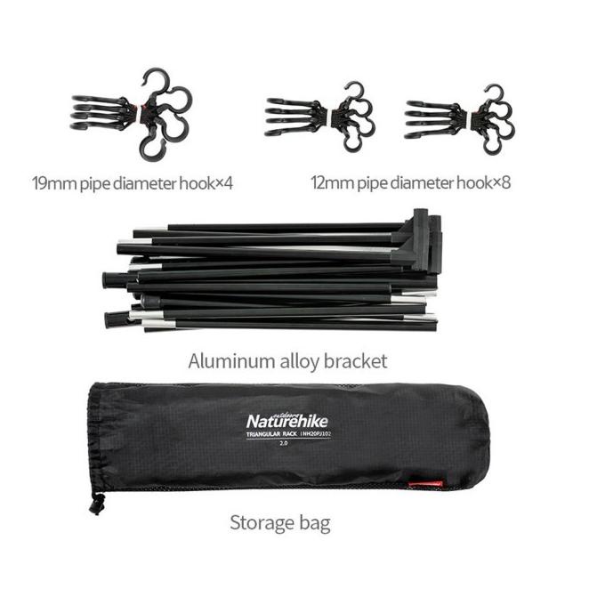 Rak Gantung Naturehike Nh20Pj102 Portable Hanging Rack 2.0