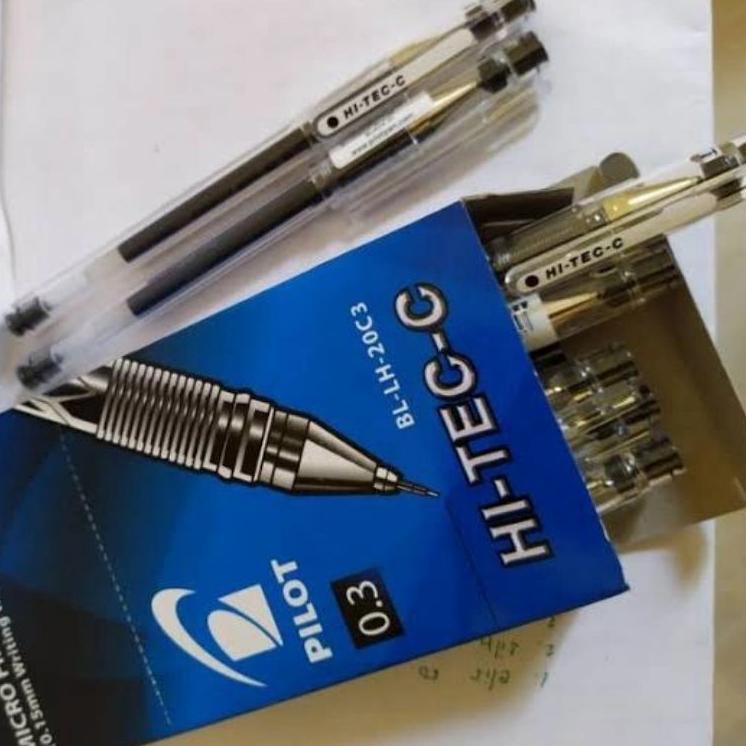 

[KODE Z60MG] Pulpen Hitec Pilot 0,3 mm Hitam/Biru Hi-Tec-C Micro Fine Harga / Pcs