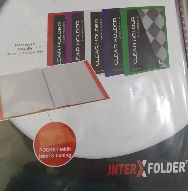 

Dokumen keeper / Clear holder A4 60 lembar Folder one - BLUE