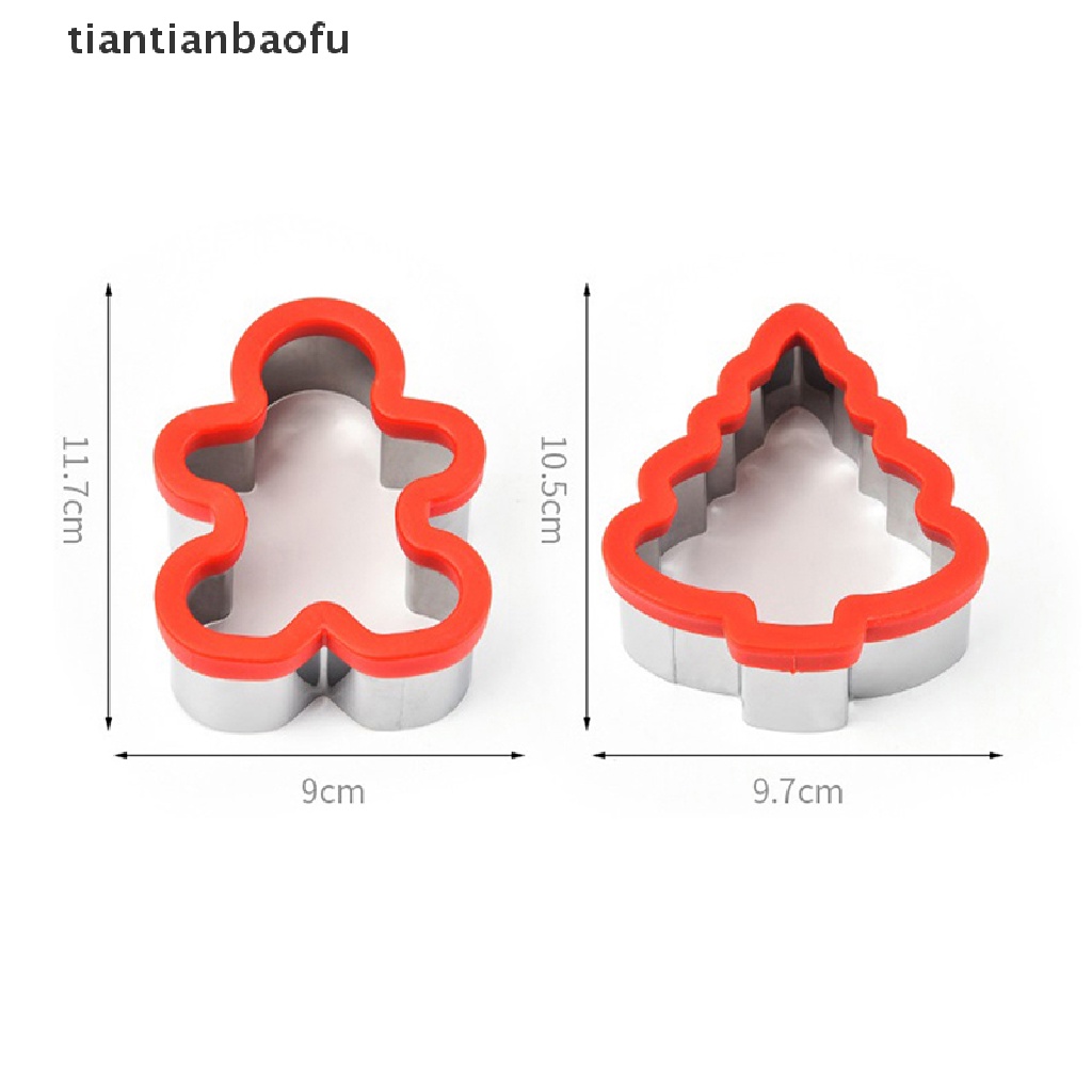 1 Pc Cetakan Pemotong Kue Sandwich Bahan Stainless Steel Untuk Natal