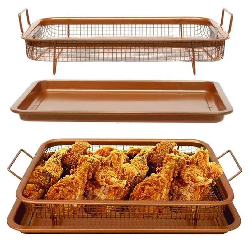 Cooper Crisper Tray Oven Tray Peniris Minyak Cooling Rack