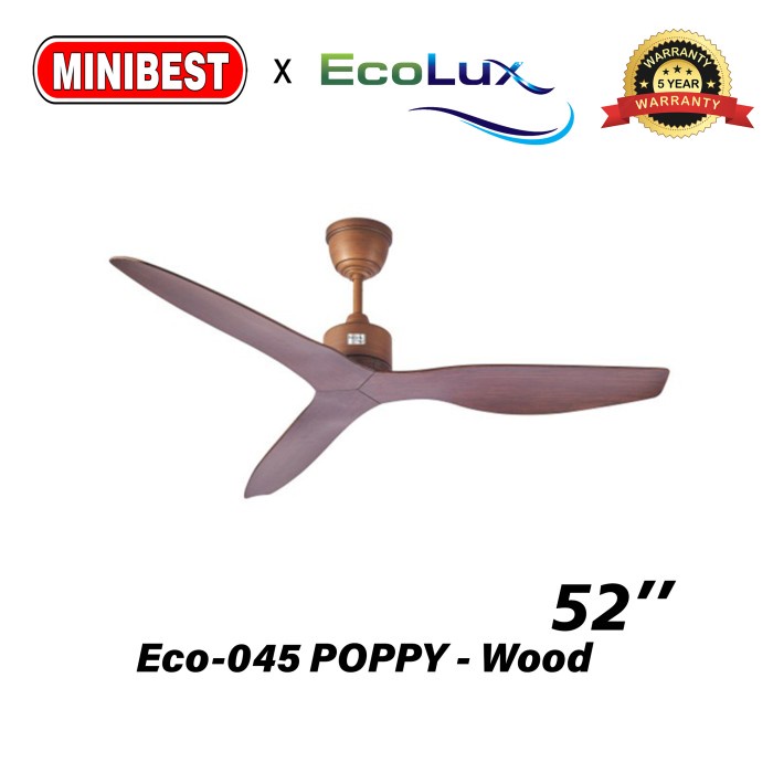 MB Kipas Angin Gantung Plafon / kipas angin plafon Ecolux Eco-045 POPPY