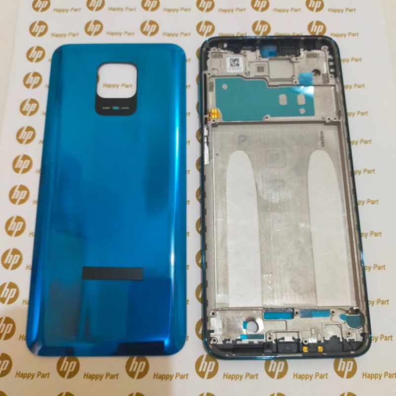 FRAME+BACKDOOR CASING KESING HOUSING FULLSET XIAOMI REDMI NOTE 9 PRO ORIGINAL