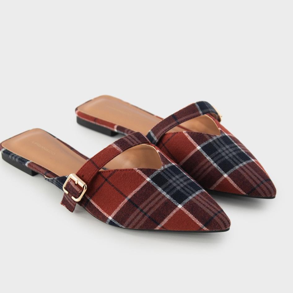 Restock--URBAN&CO Woman Mules Elisia Red Wine