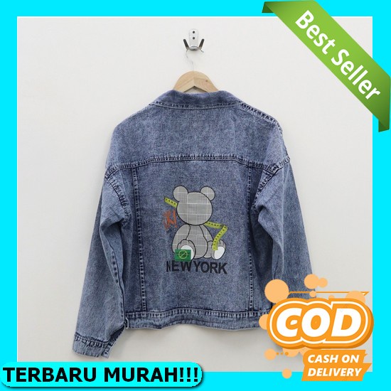 Jaket Jeans Wanita Polos Jacket Denim Levis Cewek Premium Import Zk291 Jaket Jeans Crop Girls Repub 