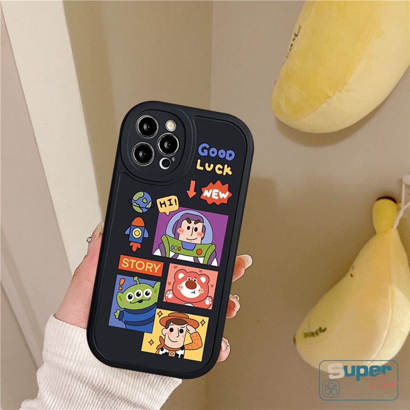 Kartun Toy Story Soft Phone Case OPPO A17 A15 A95 A74 A57 2022 A17K A96 A12 A16K A76 A55 A16E A5S A3S A15s A94 A16 A1K A53 A9 A5 2020 A54 A7 Reno 8 7 7Z 5F 5 6 4F A31 A92 A33 A36