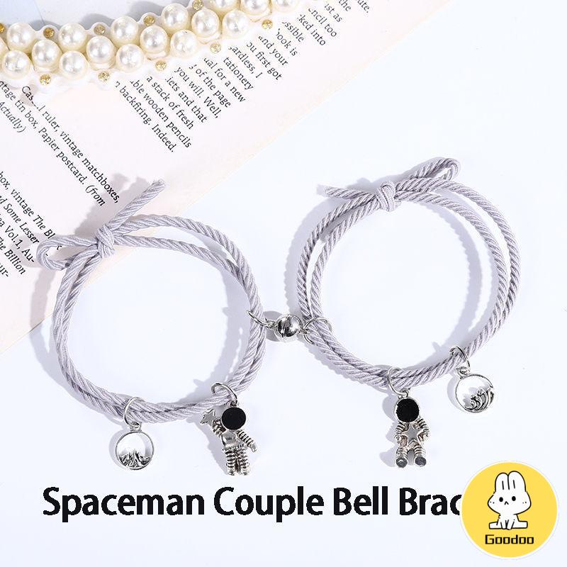 Korea Mahasiswa Astronot Braided Gelang Pasangan Pacar Gelang Perhiasan Kecil Hadiah Ulang Tahun -Doo